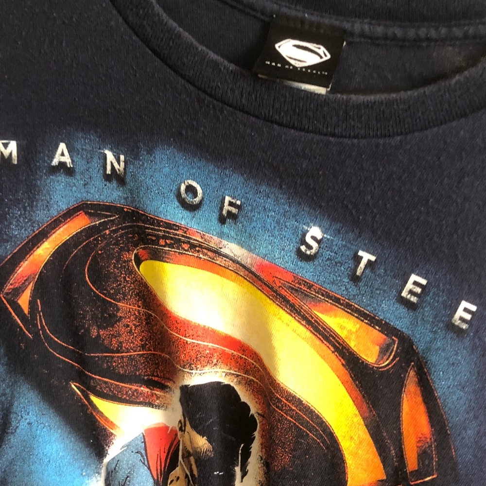 DC Comics Navy Blue Superman 'Man of Steel' Graphic Tee